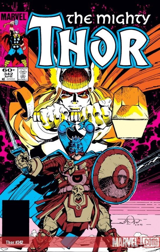 RT @YearOneComics: Thor #342-344 cover dated April-June 1984. https://t.co/71371PndKN