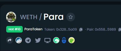 ParaWerx's tweet photo. Trending on dextools already👀👀

#paratokens, #paratroopers, #cryptocurrency, #Crypto, #CryptoNews https://t.co/cI3HlfW09Z