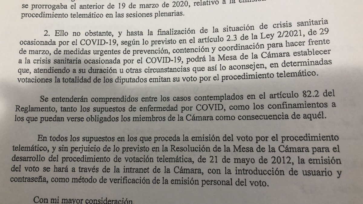 MartaMonforteJ's tweet photo. El reglamento al que aluden PP y Vox de 2012 está completamente desactualizado. Ya no hay verificación telefónica (y eso te lo admiten hasta diputados del PP) sino un sistema de doble confirmación. Aquí las resoluciones de marzo de 2020 y octubre de 2021. https://t.co/IcsaYc6jiP
