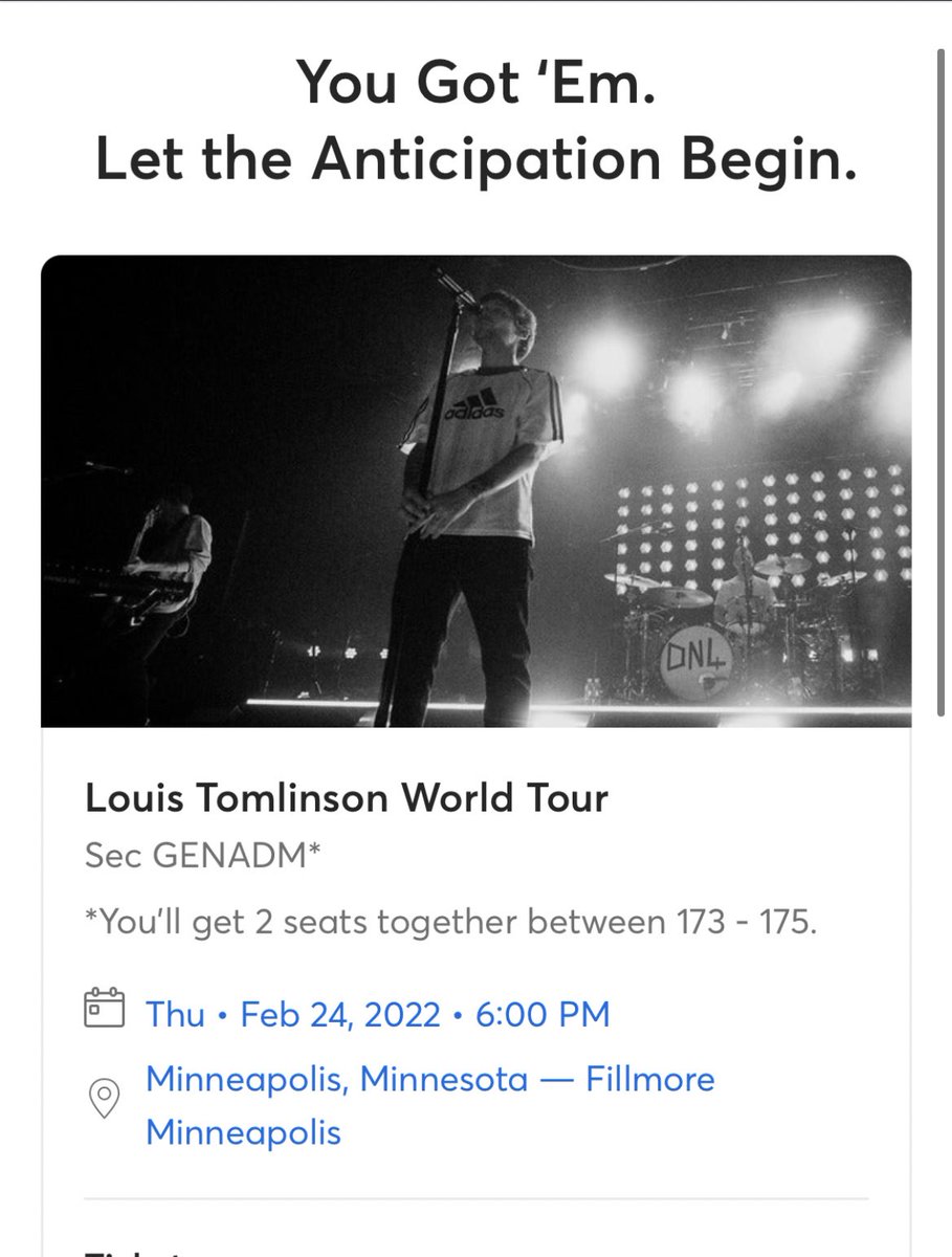Niallerthetank's tweet photo. Cant believe imma see Louis in Minneapolis this is literally a fever dream https://t.co/42kdCs3NMV