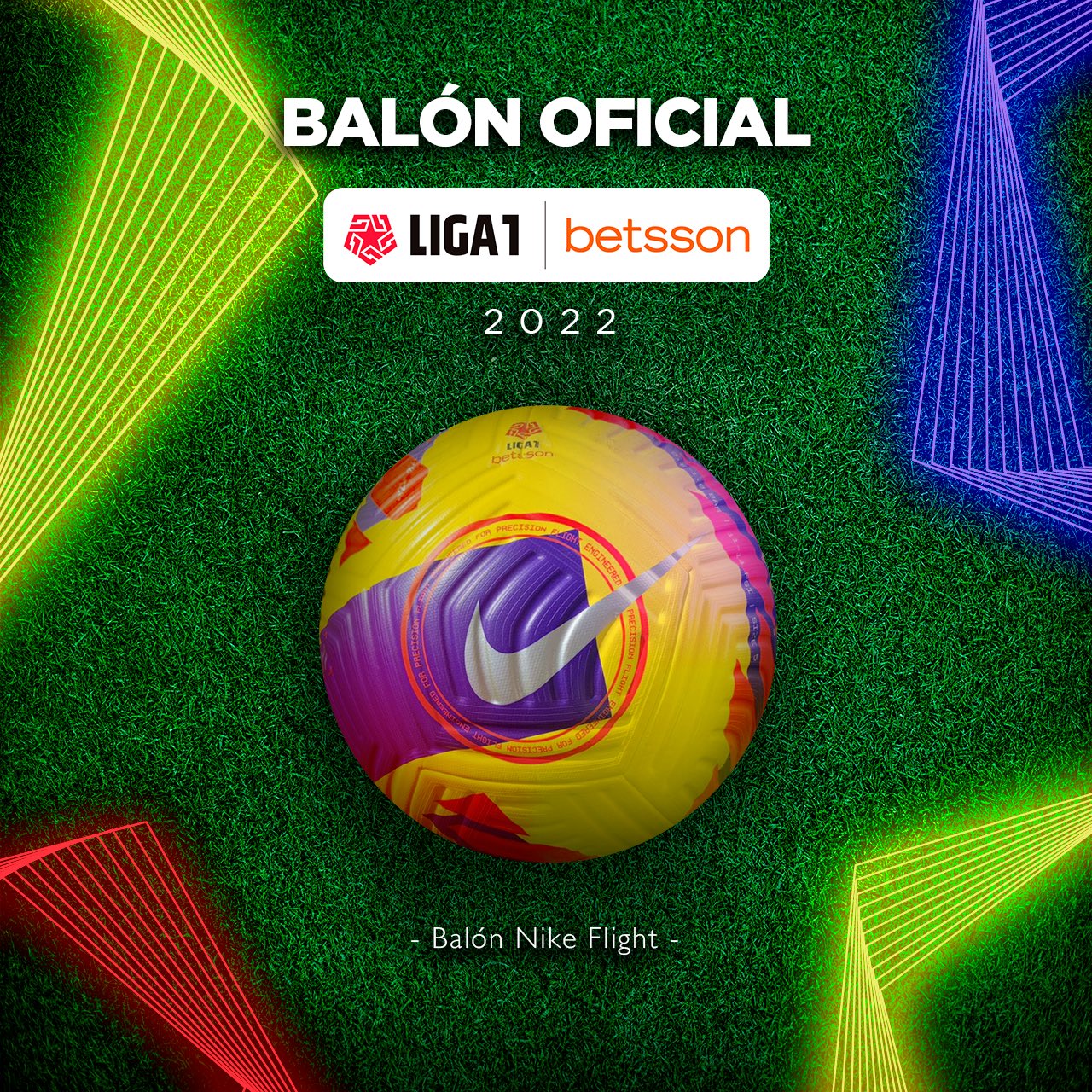 Liga De Fútbol Profesional na "¡Tenemos balón oficial! 🤩 La Nike Flight será la protagonista de los encuentros de la #Liga1Betsson 2022 empezará a rodar desde mañana en las