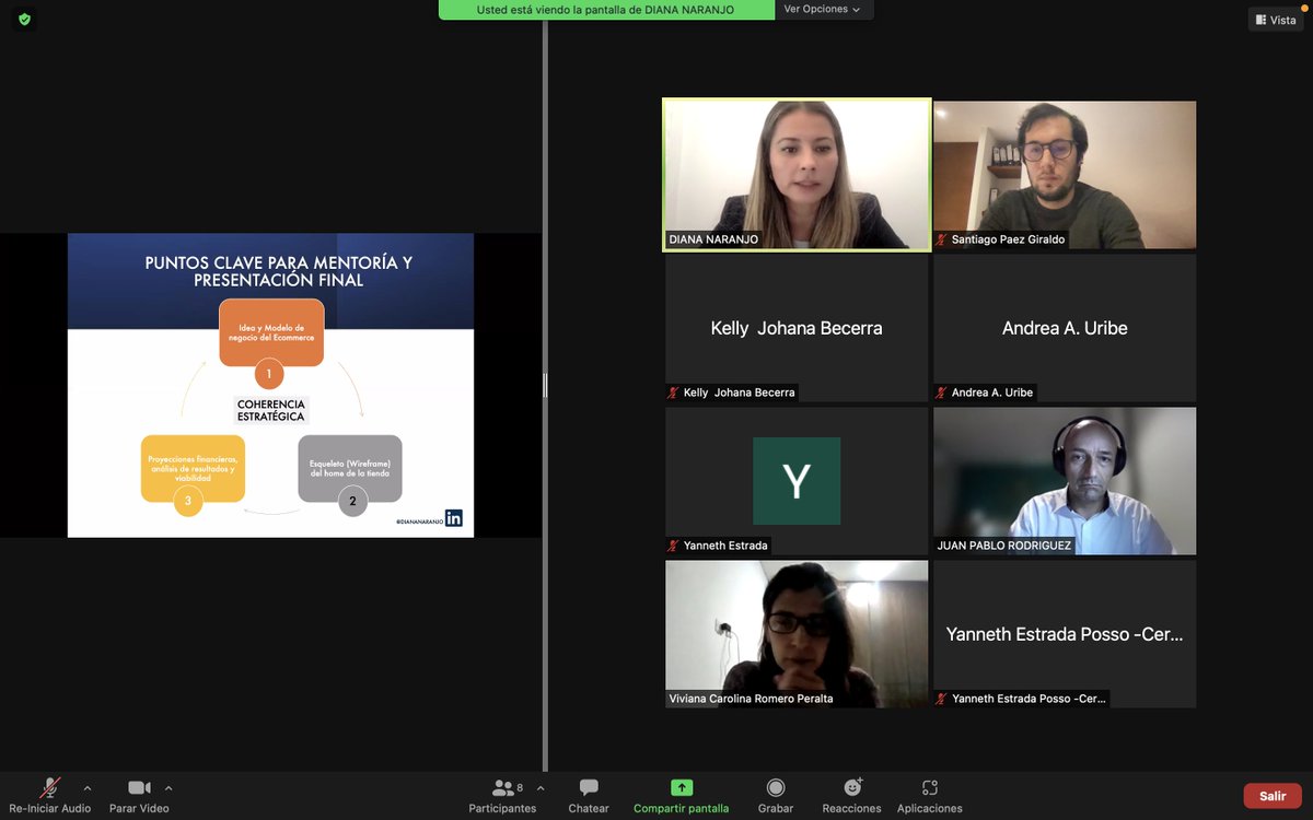 Hoy presentamos ante un panel de mentores de alto nivel nuestro proyecto final del diplomado de Ecommerce del <a href="/CESA_edu/">CESA</a> que lidera <a href="/diananaranjo_co/">Diana Naranjo</a> 

Muy feliz con lo aprendido y con muchísimos sueños por aterrizar y por enseñar 😍