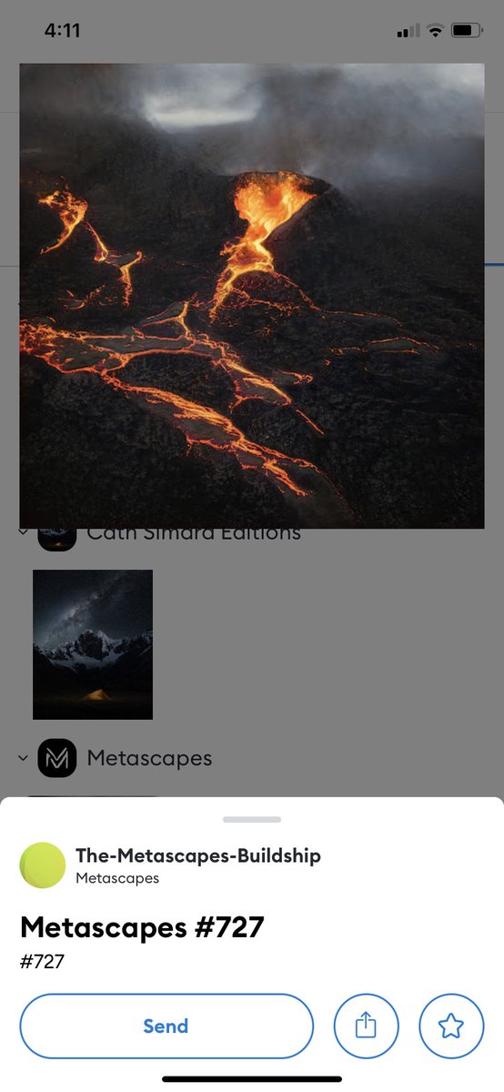 My Metascapes piece got revealed 🙌🙌 got a dope volcano <a href="/TheMetaScapes/">Metascapes</a>