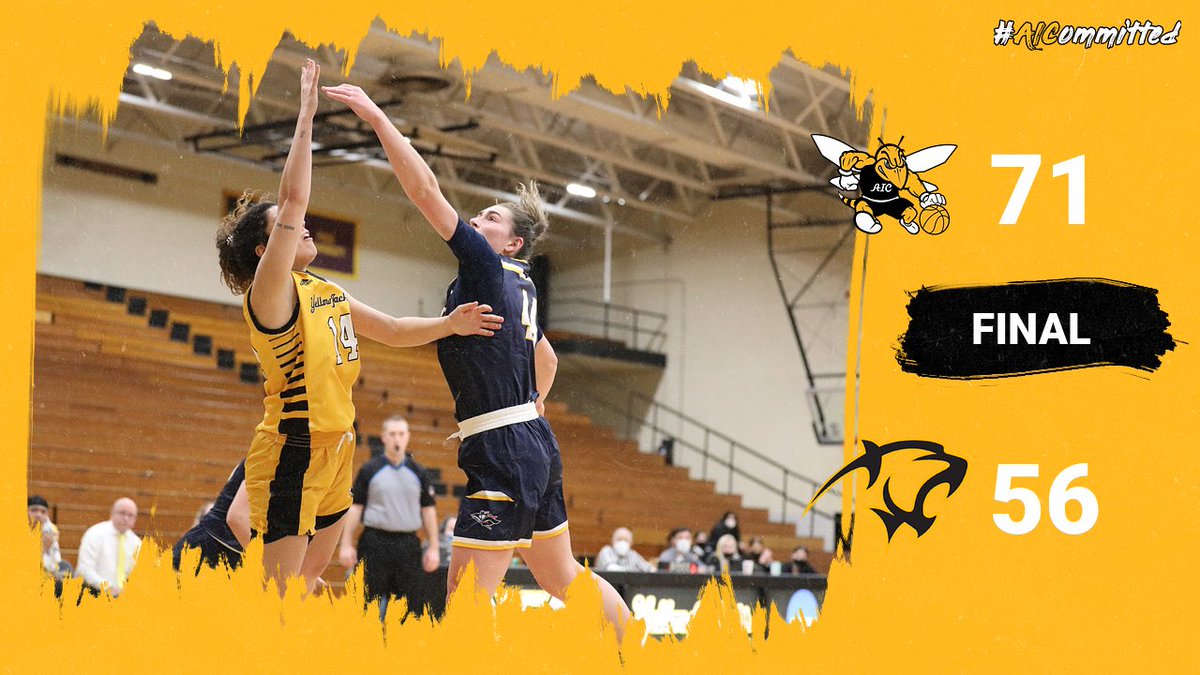 aicathletics's tweet photo. WBB: Add another #YellowJacketsWin to the π!
#HiveDefended https://t.co/JF3BP2S5VZ