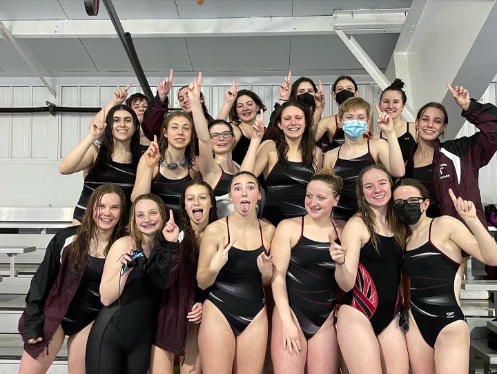 CONGRATULATIONS to our girls!!! 🏊‍♀️💪 Division champs for the first time since 2012!! 🎉🏆🤩