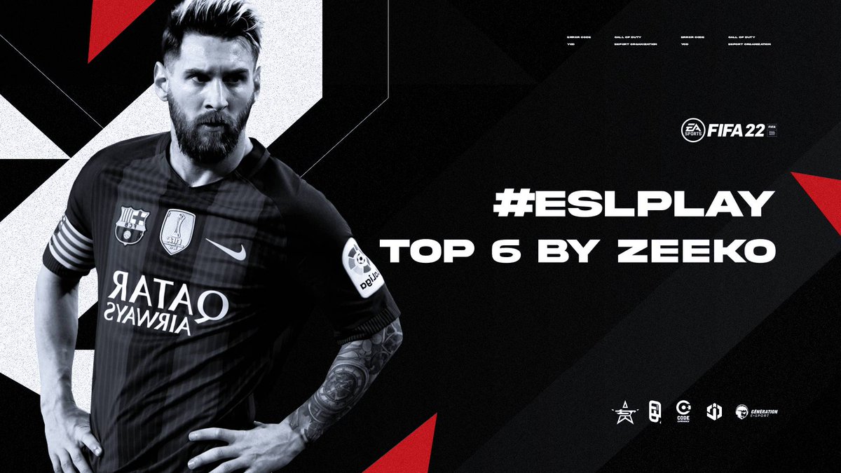 YoDeSports's tweet photo. Félicitations à @Zeekoooooooo, notre joueur #FIFA22 qui termine 6ème à un tournoi #ESLPlay ! 🏆🎉

#YoDFamily ⚡ https://t.co/aHHGzvNIaG