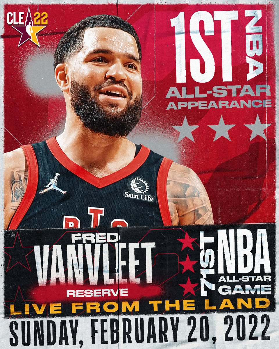 NBAAllStar's tweet image. Making his 1st #NBAAllStar appearance... Fred VanVleet of the @Raptors.

Undrafted out of Wichita State in 2016, @FredVanVleet is averaging 21.5 PPG, 4.7 RPG and 7.0 APG for the Raptors this season.