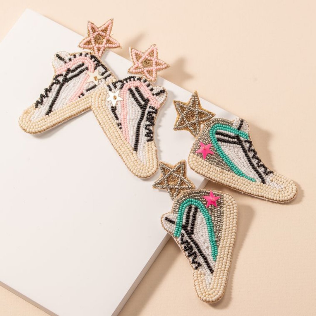 If you love sneakers as much as I do .... you need these cuties in your lineup! Seed bead earrings available online now👟

lovelydayboutique.com

#seedbead #seedbeadearrings #earrings #accessories #statementearrings #boutiquestyle #boutiquefashion #texasboutique #texasshopping