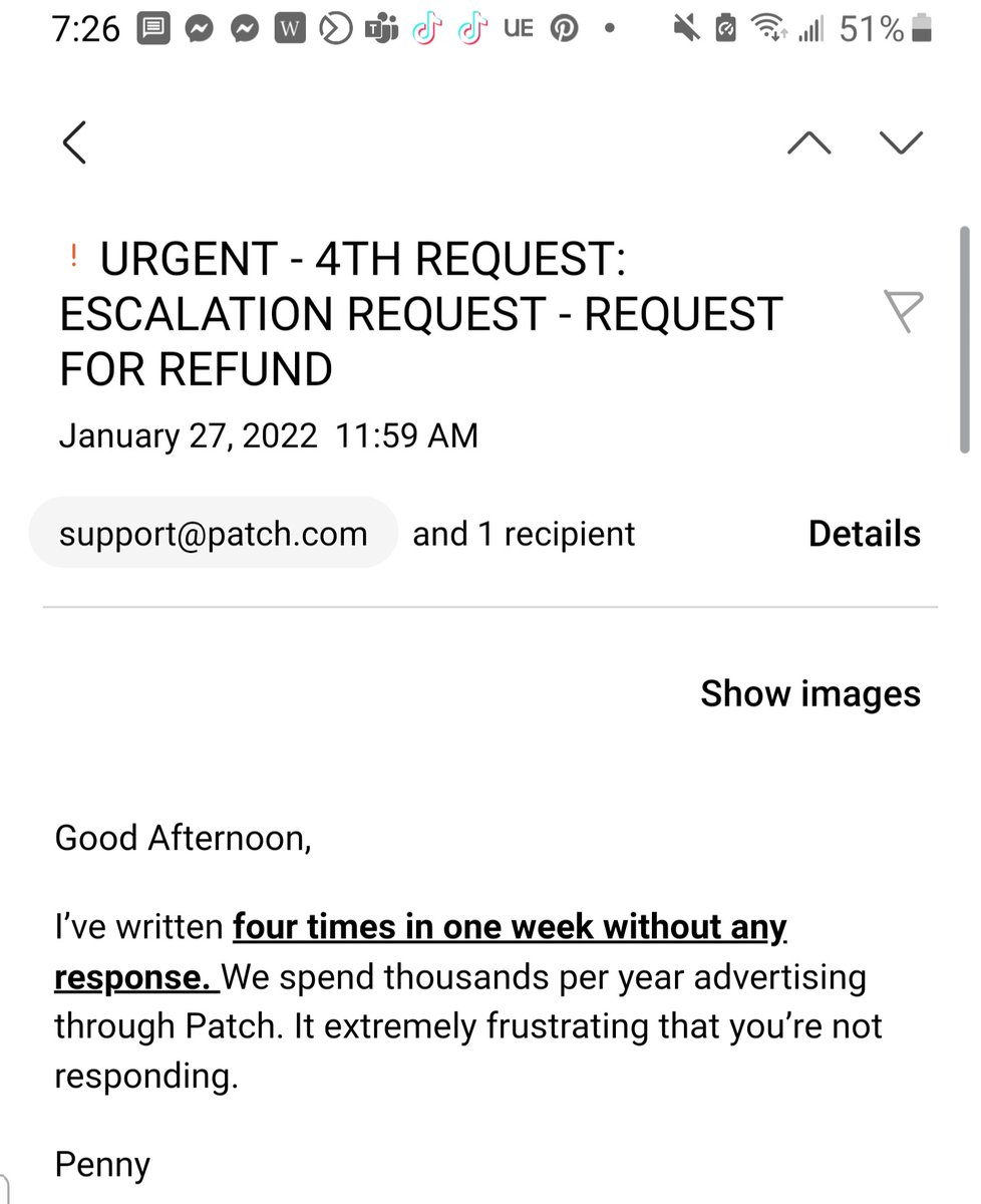 POWERLIVING's tweet photo. @PatchNewJersey we've tried unsuccessfully to reach you regarding an important billing and advertising issue impacting our nonprofit. Can someone please respond to any of our numerous emails? https://t.co/cofFYnXA7l