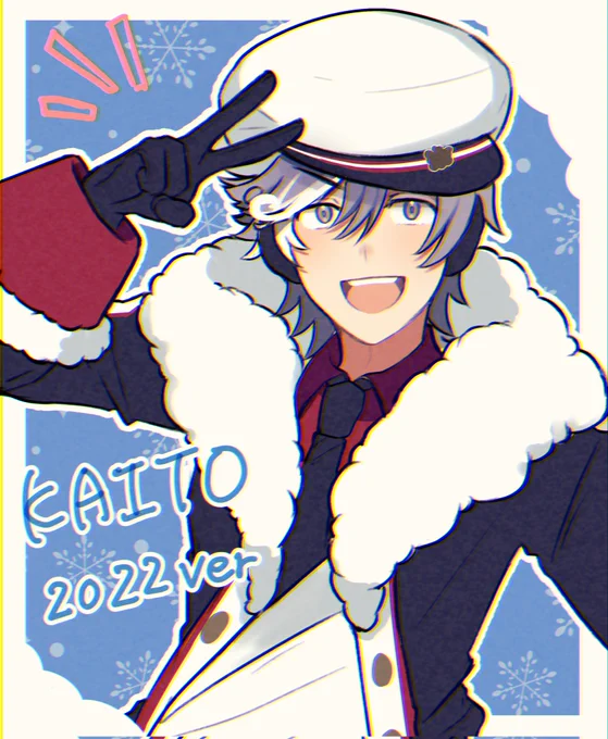 無事に北海道到着…!
到着記念に機内で描いた今年の雪ミクさん衣装のカニKAITO兄さん🦀🍨 