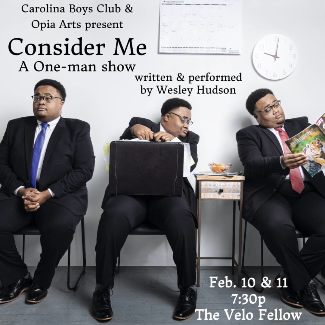 OpiaArts's tweet photo. Don't miss your chance to see Consider Me. Tickets still available but they're going fast! https://t.co/isz1yFcVUq https://t.co/nbTKVgIuoQ