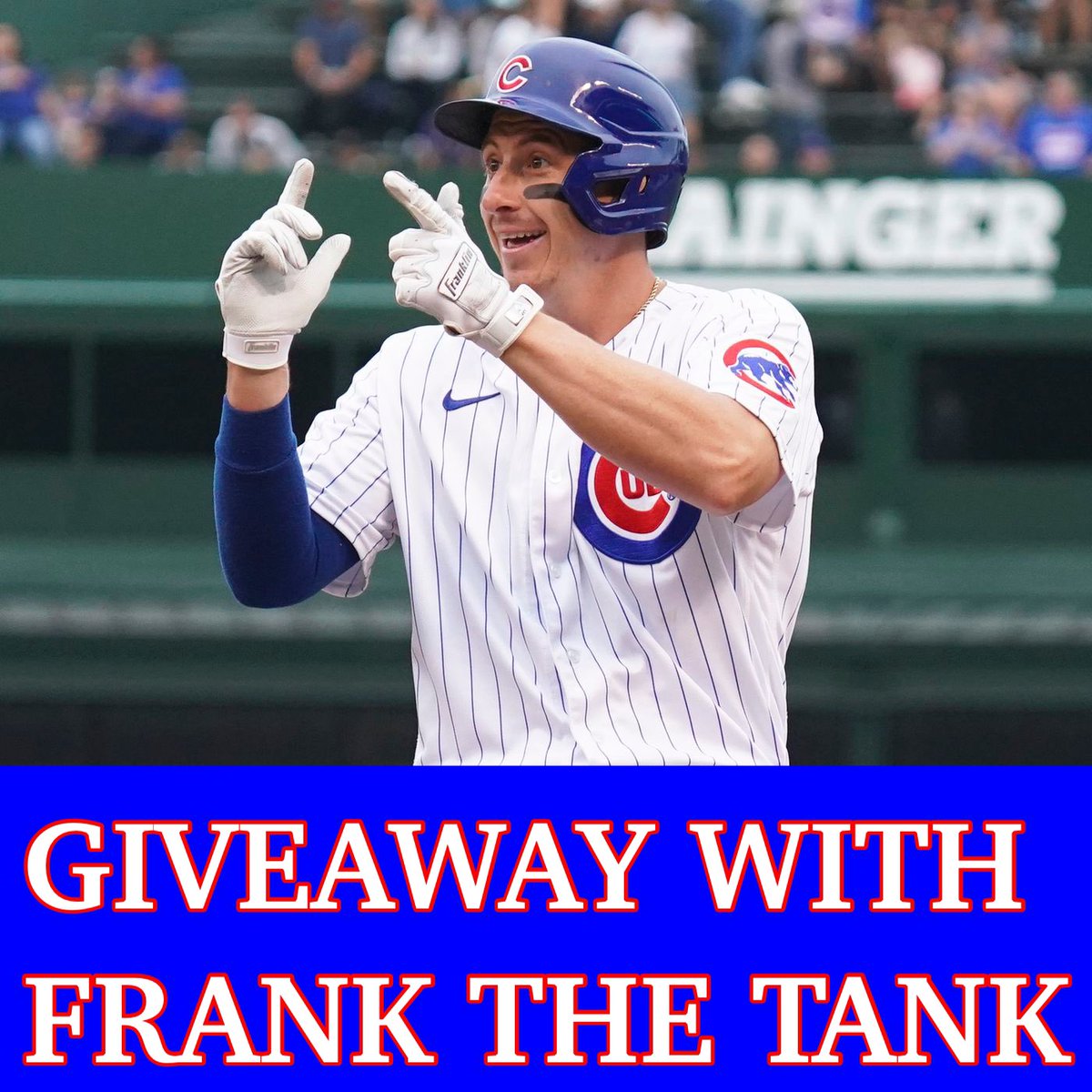 🚨FRANK THE TANK GIVEAWAY🚨

Frank Schwindel &amp; his army have teamed up with Cubs Zone to giveaway a signed bat from Frank the Tank! 🪖

Rules to enter:

- Retweet this post
- Follow <a href="/CubsZone/">Cubs Zone</a> &amp; <a href="/fttarmy/">The Frank Schwindel Army</a> 

GOOD LUCK EVERYONE! 🙌🏼