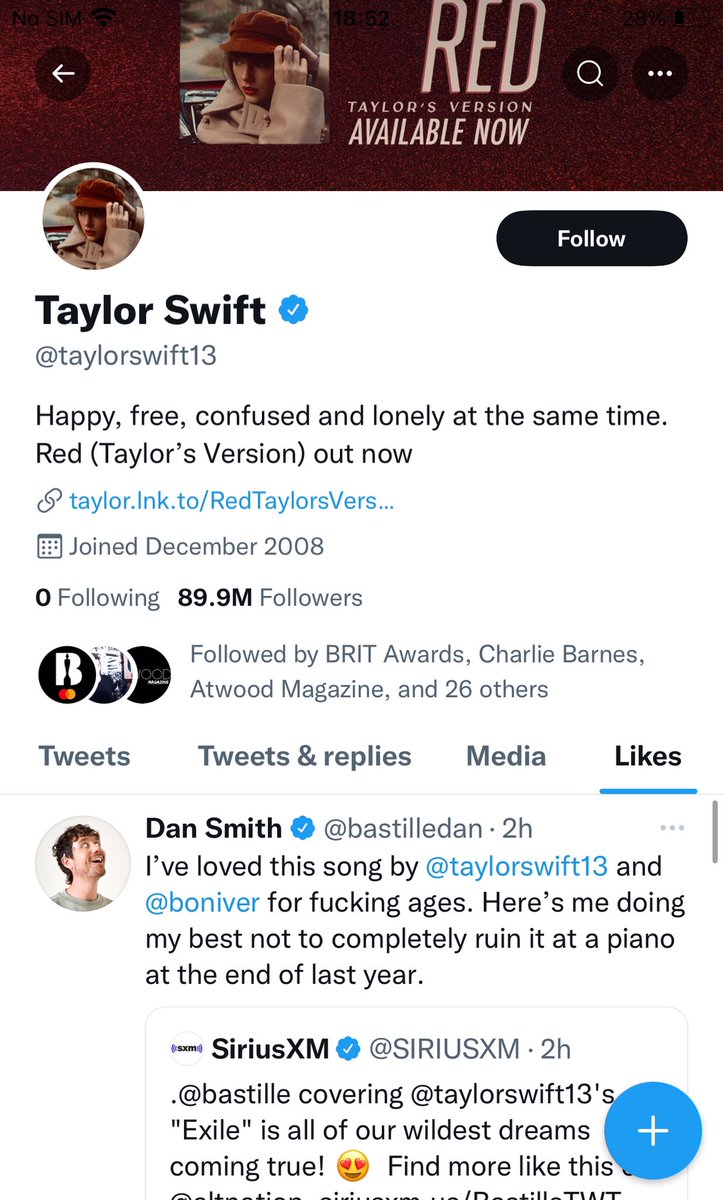 Bastille_MX's tweet photo. She liked your tweet @bastilledan Can we have a collab now @taylorswift13? 😌🙏🏻 https://t.co/lQIRg5rGsa