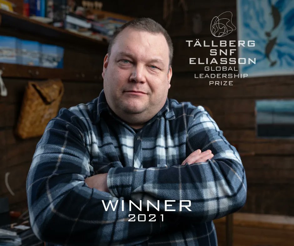 ICCAConsortium's tweet photo. The professional fisherman and President of #Snowchange received the 2021 Tällberg-SNF-Eliasson Global Leadership Prize for bringing together Indigenous and local wisdom and knowledge with western science to address global climate issues.
🔗 https://t.co/9ElY8bHMik https://t.co/dbIOI0nPHI