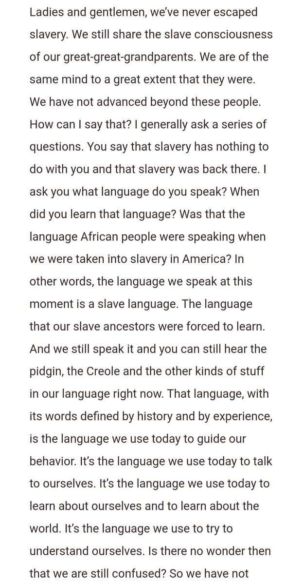 ReddLegend's tweet photo. : Dr. Amos Wilson explained that the falsification of Afrikan Consciousness [Oppression Psychology] reveals that far too many of us still think &amp; behave like Slaves. Our broken Psychology &amp; warped Consciousness demand that we remain this way! #ThisIsEmbarrassing 😢 https://t.co/QdZ0MBaCDe