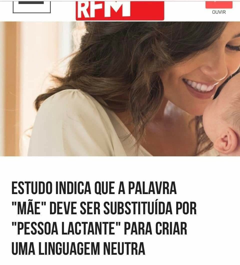 Você sabe que a ideologia é de sociopata quando encontram problema na palavra “mãe”