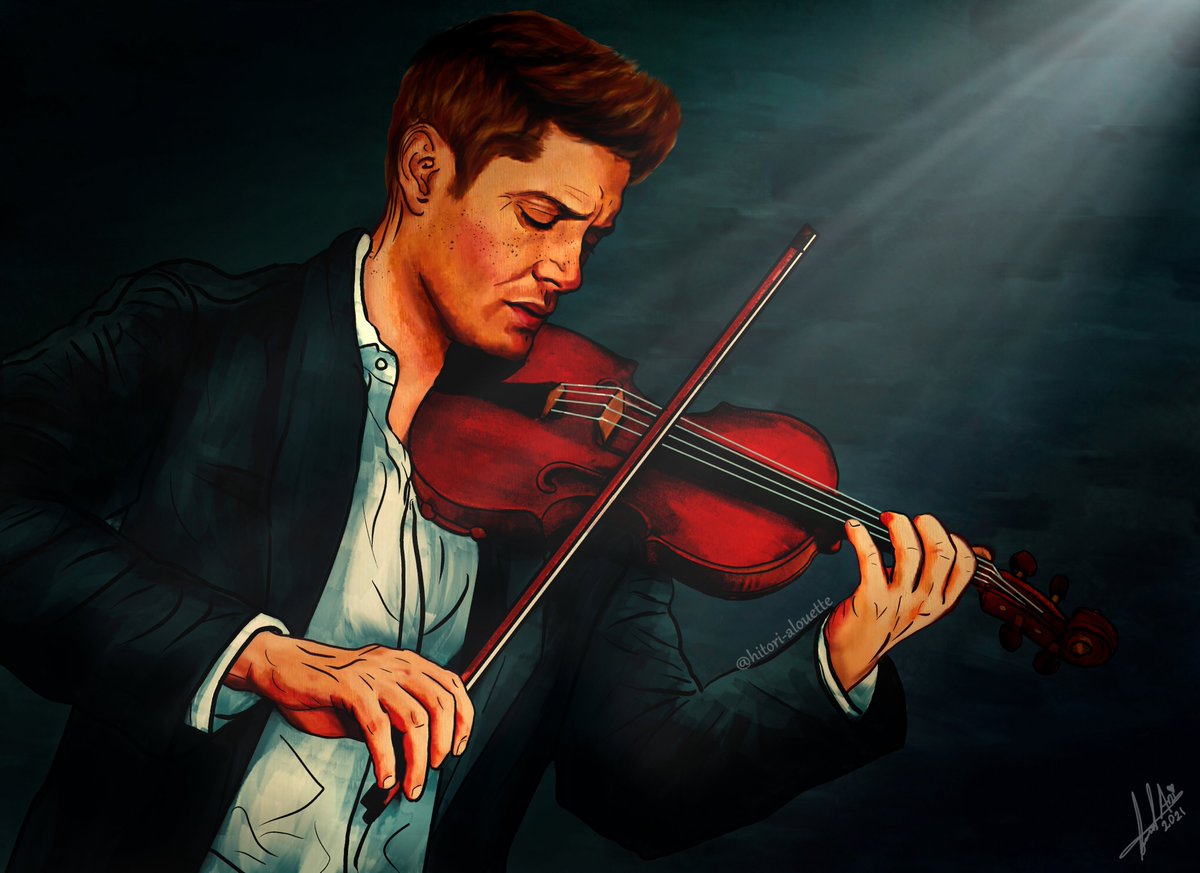 "The lone violinist" #DeanWinchester #myart 

Please behold the only thing I have drawn in 3 goddamn months!