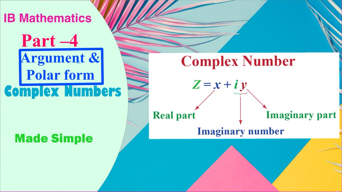 Complex Numbers 4 youtu.be/hxq-7CsS5Ec via @YouTube