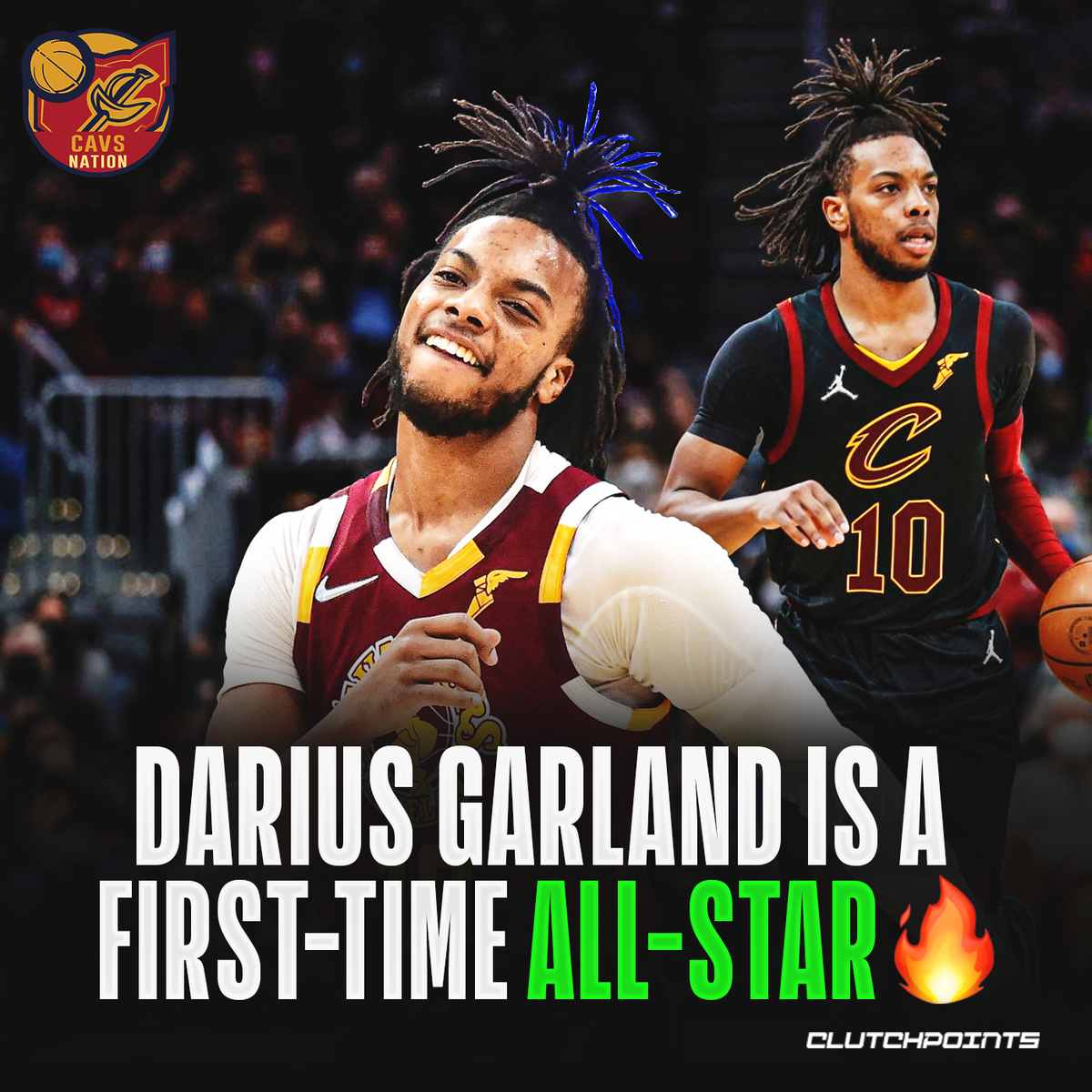 CavsNationCP's tweet photo. Congratulations to our first-time All-Star, Darius Garland! 💯 https://t.co/7HpZp2DgUo