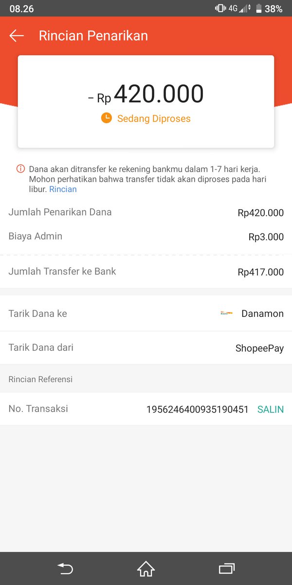eueeue31's tweet photo. @ShopeeCare ini kapan ya blum di proses2 mindahin uang ke bank dari sopipay??? https://t.co/HQ1jUmpzfK