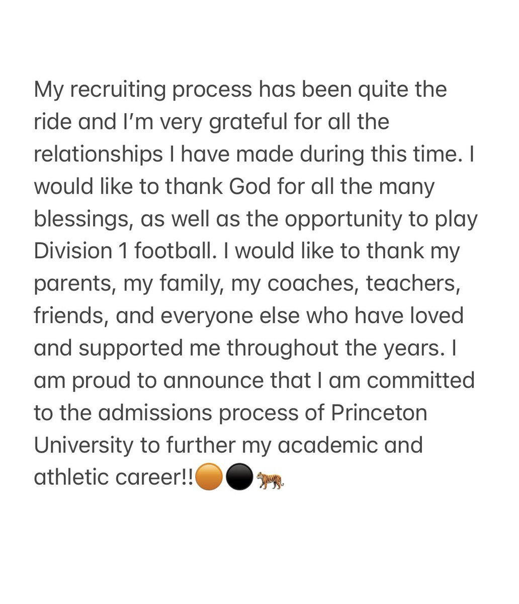 JusticeMusser's tweet photo. 100% COMMITTED                                      Let’s work!!!🟠⚫️🐅                                  @MaysMaysm @VikingsESPN981 @VikingsTHS @CoachZar @CoachBobSurace @PrincetonFTBL https://t.co/7gnmqiIdRF