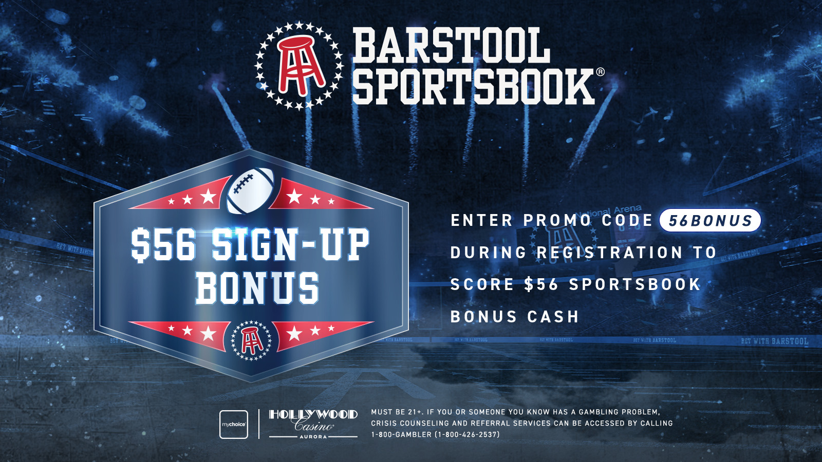 Hollywood Casino Aurora Limited Time Offer Come On Over To Sign Up For The Barstool Sportsbook App With Promo Code 56bonus To Score 56 Bonus Cash Hurry Offer Ends 11 59pm