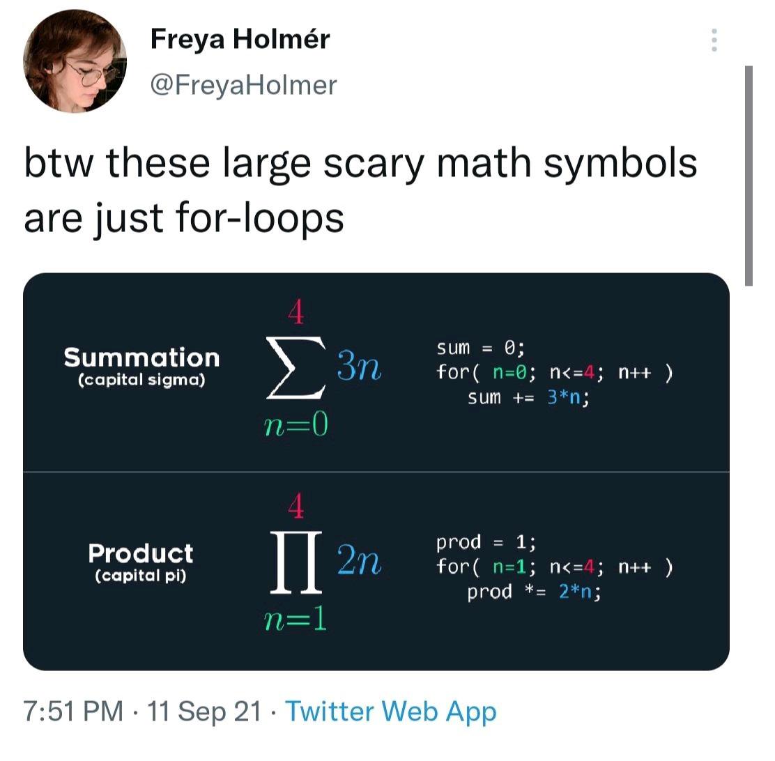 PR0GRAMMERHUM0R's tweet image. Don't be scared.. Math and Computing are friends.. reddit.com/r/programmerhu…
