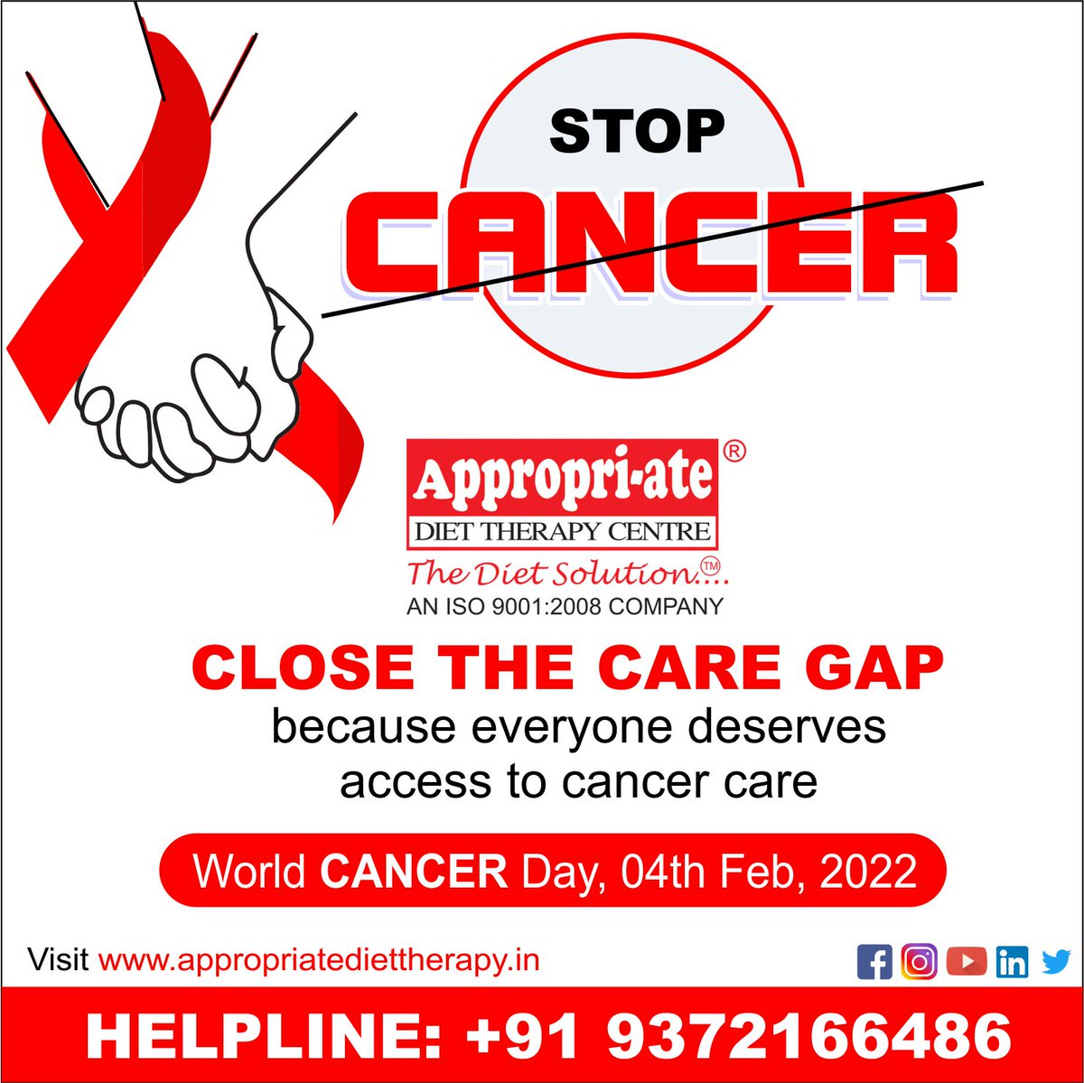DietAppropriate's tweet photo. #WorldCancerDay2022 
#AppropriateDietTherapy https://t.co/DX25xCBmIE