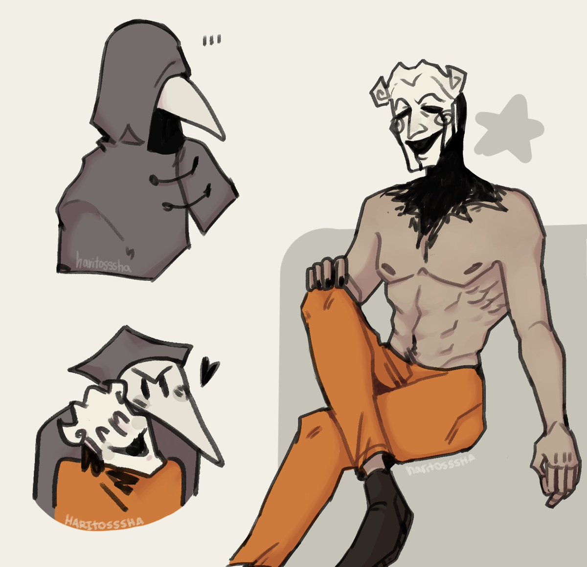 ♡ peachy! ♡ on X: been a while since i drew these mfs #scp #scpfoundation #scp049 #scp035 #artistsontwitter / X