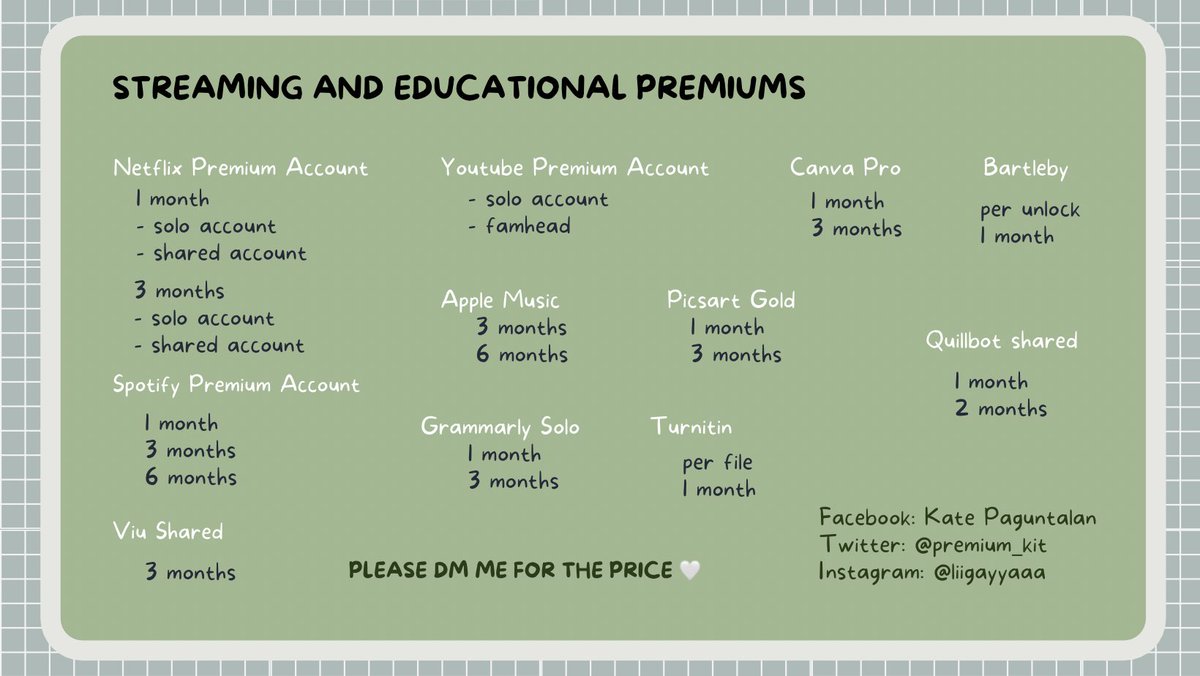 premium_kit's tweet photo. hi love! welcome to my shop ✨

• dm for availability of other premium.
• no rush orders
• manage your expectations
• payment first policy
• make reading a habit
• vouch &amp; screenshot for warranty ( if no vouch &amp; screenshot = void  
• dm me for price and transactions 📨 https://t.co/SoFA6rwUDV
