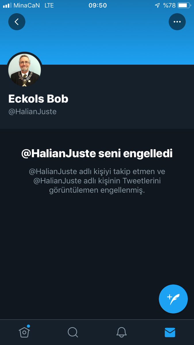 GnlDemir397's tweet photo. @HalianJuste why???  Kendisi mesaj yazıp kendisi engelleyen nadir insan modeli ! 🙄 https://t.co/L35si91K1j