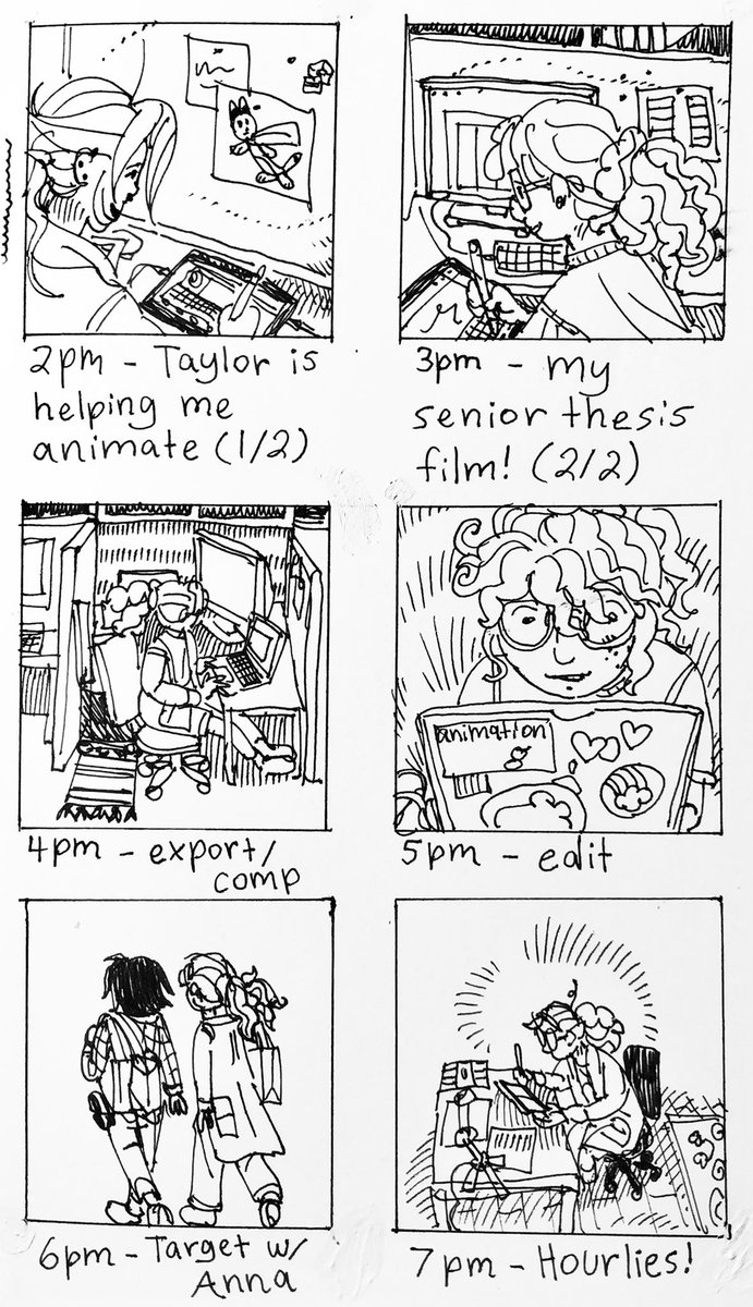 Scanned my #hourlycomicday art! 