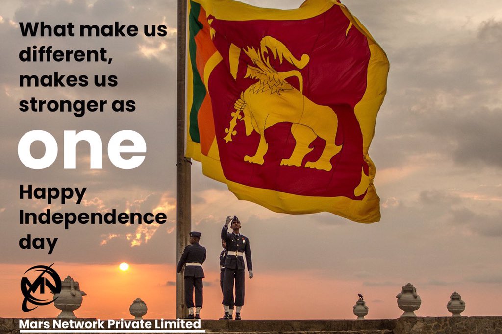 MarsNetworkSL's tweet image. Happy Independence day!

#IndependenceDay #Marsnetworksl