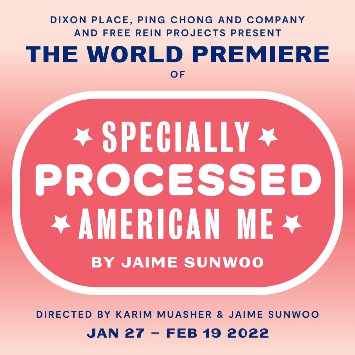 DanielKIsaac's tweet photo. NYC! Go see @jaimesunwoo’s show about SPAM: “Specially Processed American Me” @DixonPlace until Feb. 19th. It’s got amazing shadow puppetry, hilarious original music, incredible projections, &amp; autobiography both poetic and absurd. (&amp; the best prop food I’ve Ever seen onstage!) https://t.co/WfkQKoZ3CS