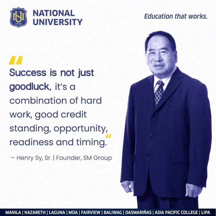 NULipaPH's tweet photo. We each have our own different formulas for success-- what's important is that we never stop striving for it! 🤓

Happy Monday, Nationalians! Let's have a productive week ahead! 💪🏼

Follow us on our social media platforms at Facebook: https://t.co/qpdbGaFVKh

#EducationThatWorks https://t.co/0M5b9oKPtM