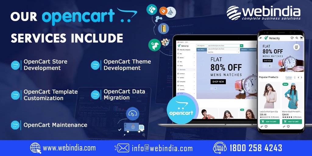 We take your Online Store to New Heights with Our OpenCart Development Services
#opencart  #opencartdevelopment #opencartdevelopmentservices  #opencartdevelopmentcompany #opencartservices #opencartthemes