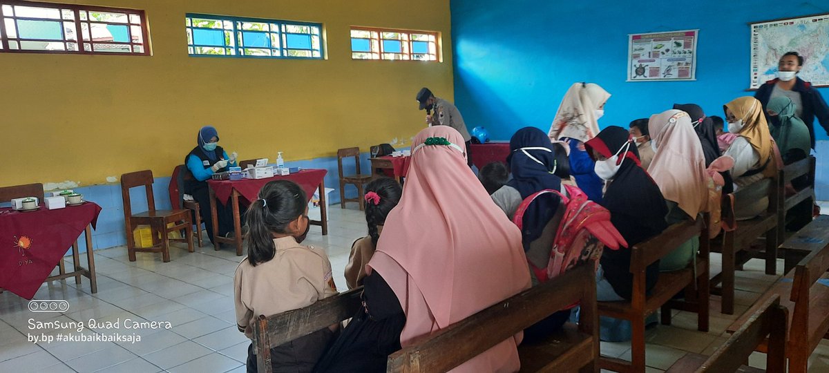 giat vaksinasi di SD Karangsari 01 bersama <a href="/kecpulosari_pml/">Kec.Pulosari</a>