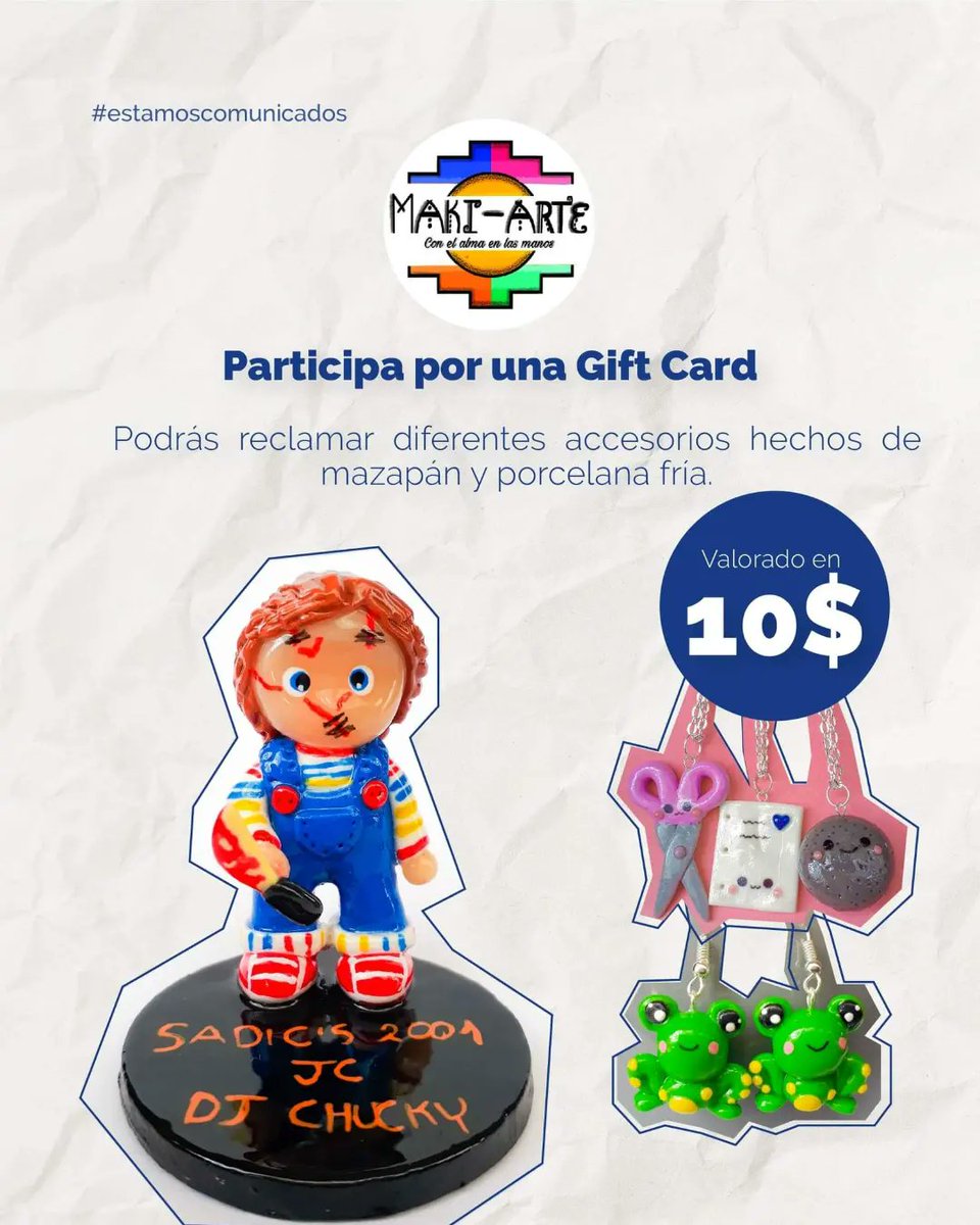 comunicadosEC's tweet photo. 🔴🔵 ¡ Asiste al Webinar y participa por los premios!

🍕🍕 Pizza My Way, te da la oportunidad de ganarte un combo de dos pizzas Family de 2 ingredientes más una gaseosa de un litro.
❤🌟 🌌 Maki Arte, te ofrece una gift card, con ella podrás escoger accesorios hechos en mazapán. https://t.co/LtF9jcRF2R
