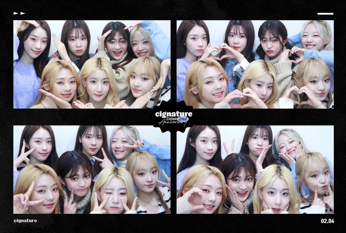 cignature_J9's tweet photo. [📸]

시그니처(cignature) Debut 2nd Anniversary!
cignature's 인생네컷 : 단체.Ver 💖

#시그니처 #cignature #채솔 #지원 #셀린 #클로이 #벨 #세미 #도희 #cignature_DEBUT_2ND_ANNIVERSARY #인생네컷 https://t.co/qIPFFLiWMO