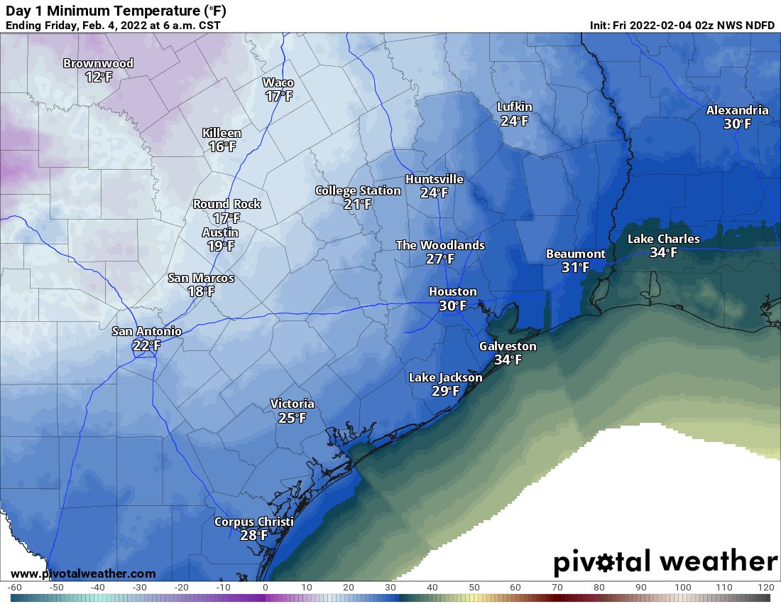 SpaceCityWX's tweet image. Roads are beginning to get extremely treacherous west of Houston this evening. Please use caution. @mattlanza says most precip is exiting, but icy conditions will remain through morning. The grid situation is good &amp;amp; stable.

Read more: spacecityweather.com/treacherous-tr…