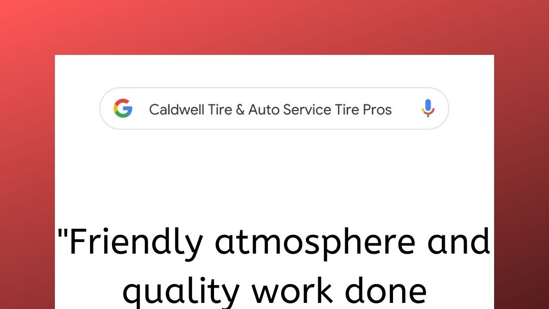 CaldwellTirePro's tweet photo. Thanks to all those who leave us positive reviews! https://t.co/hPaTbYdedF