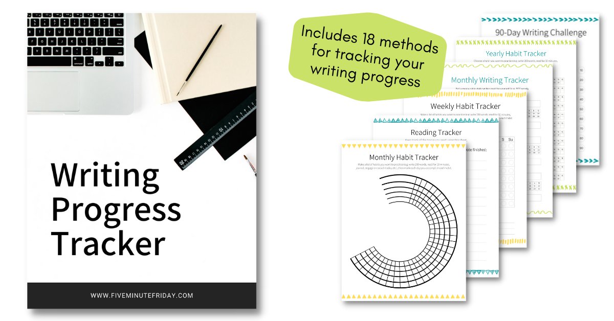 Writers: I made this for you. :-) Introducing the Writing Progress Tracker: fiveminutefriday.com/progress . . . Includes over 18 printable tracking charts and practical methods for increasing productivity and meeting your writing goals. Help me spread the word? #writers #writingtips
