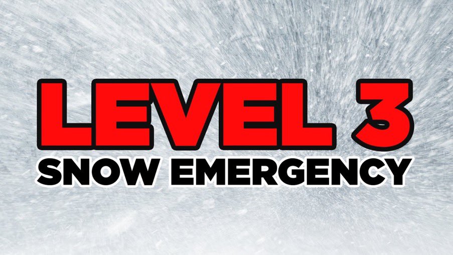 Muskingum County is going to a Level 3. Roadways have deteriorated and road crews will need time and space to clear them. You should only be on the roads for your job or for an emergency. We will be re-evaluating early in the morning.