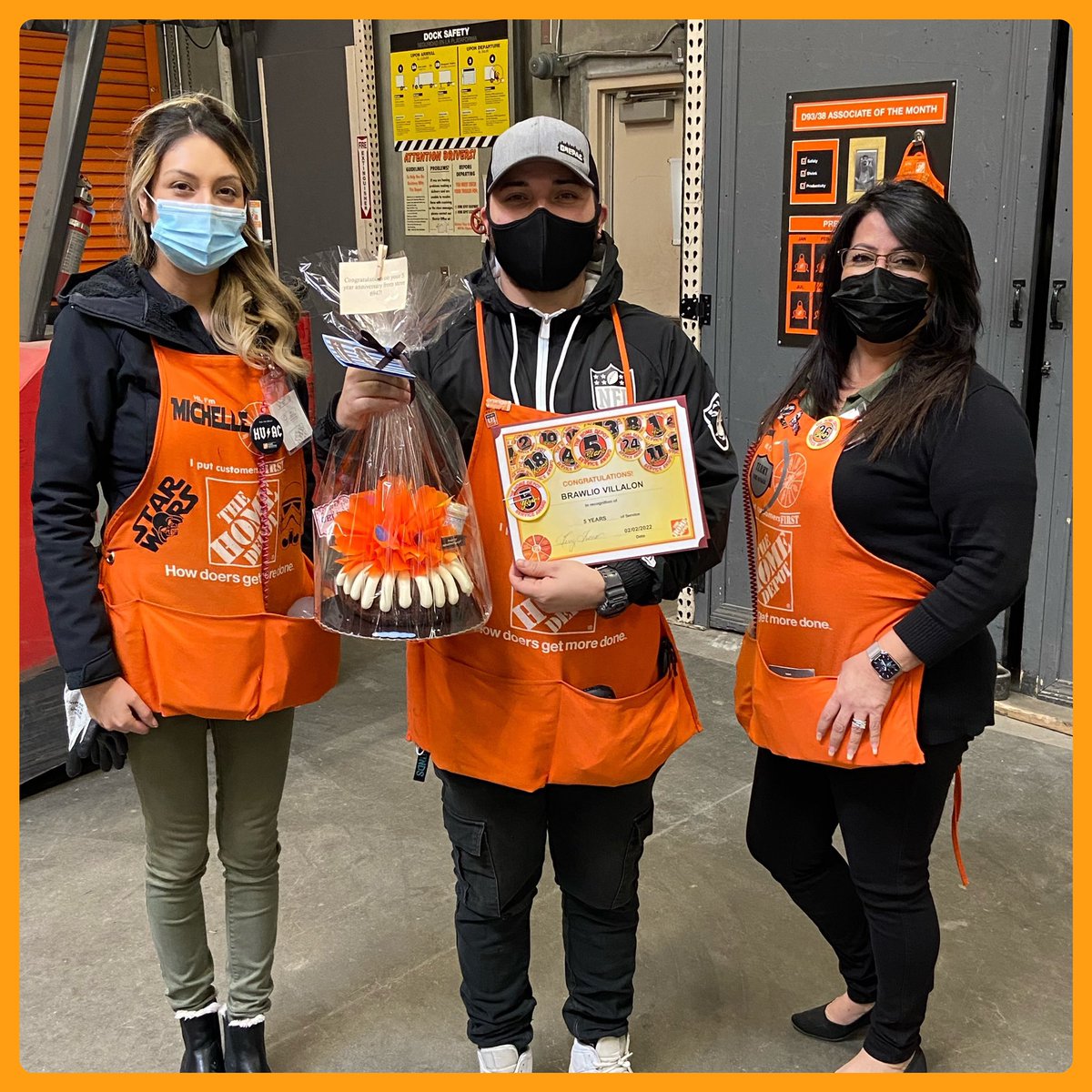 Late post, but Happy 5th anniversary to our receiving associate Brawlio! Keep up the hard work and hope for many more years to come with you HD family!!  #oneteam #6947strong