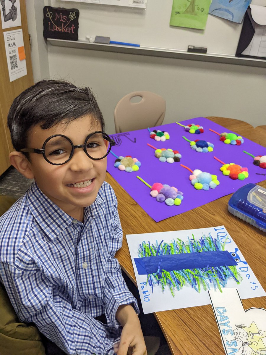 Ms. Luckert's class is 100 days smarter!!! 👏👏😊💜
#100daysofschool