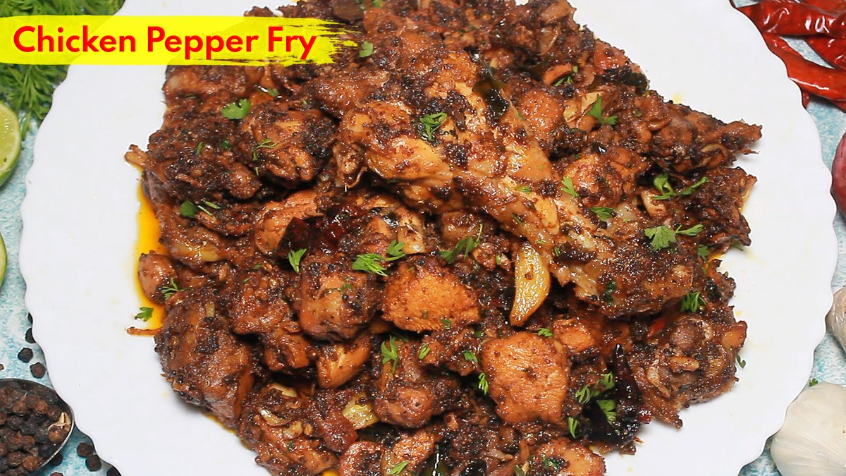 Chicken Pepper Fry | ಚಿಕನ್ ಪೆಪ್ಪರ್ ಫ್ರೈ | Meghashree's Kitchen youtu.be/zIBaVxpp3gs via @YouTube #Chickenpepperfry #Chickenfry