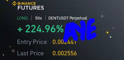 TradesMeme's tweet photo. Closed my $dent LONG @ +224% ROE

i have a few more alt setups i think you all would be interested. i'll release signals when it's the best time to enter trade. 

$avax $dot $xrp $shib $doge $trx $rvn $snap $meta $btc $eth https://t.co/cK9OEhhUsF