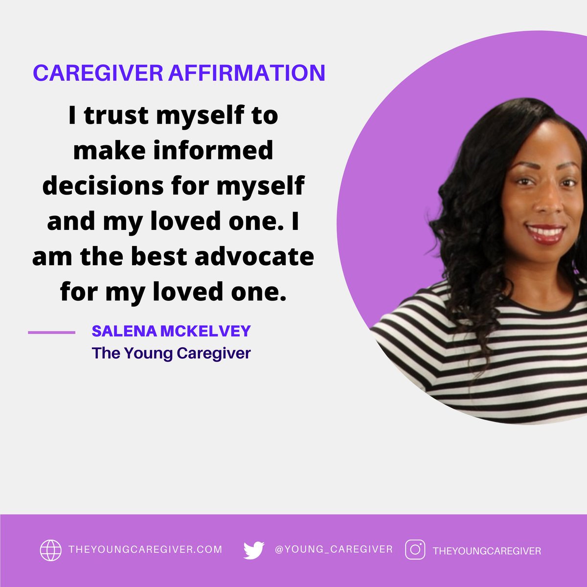 Research and ask questions so you are comfortable with your decisions. Use all of your resources and don't be afraid to ask questions. #theyoungcaregiver #caregiver #selflove #selfcare #caregiveraffirmations