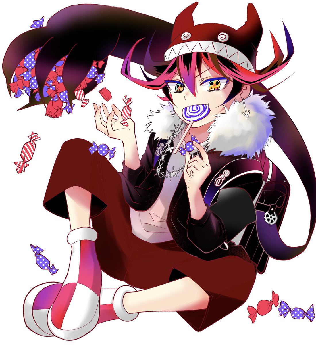 本日発売の最強ジャンプ3月号に読切「怪奇空間ゾゾゾゾーン」載ってます🥺🧡

こちらはカットのラフ〜カラー完成まで 