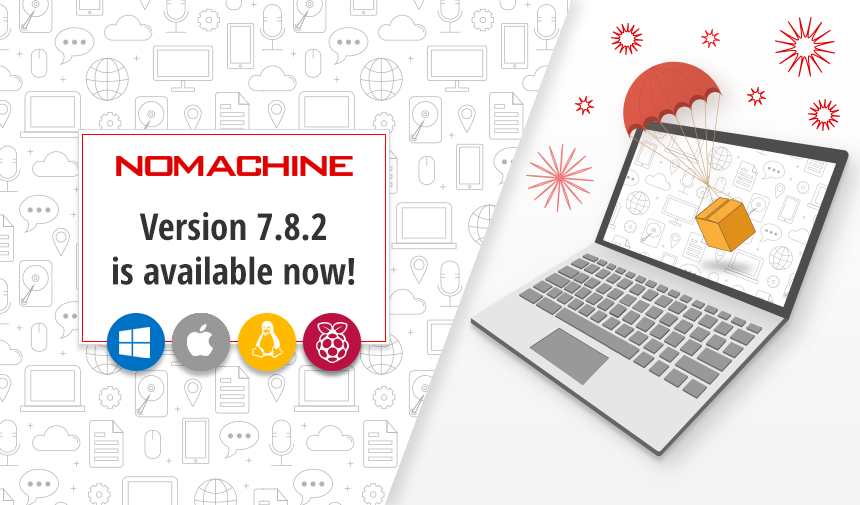 NoMachine's tweet photo. Software Update: NoMachine 7.8.2 is now available for download. Includes fixes for missing audio on #macOS12Monterey, inability to connect to Wayland desktops , USB driver updates & more. Get the details on our website: https://t.co/Q4iNz2Npuf #Linux #Windows #macOS #update https://t.co/AaB97A9XSV